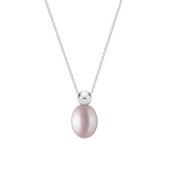 Lantisor argint cu perla naturala roz pudra DiAmanti MS25256N_L-G